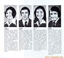 1973 - 1974   MORAN 5. Yıllığı,   6 Edebiyat Sınıfı 1