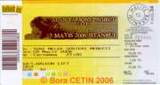 Alan Parsons Live Project  Ticket, 3 May 2006 Istanbul