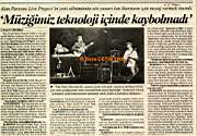 Alan Parsons Project News in Cumhuriyet Newspaper, Istanbul 2000