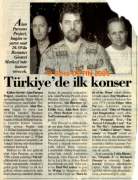 Alan Parsons Project News in Cumhuriyet Newspaper, Istanbul 1998