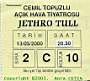  JETHRO TULL  Bilet