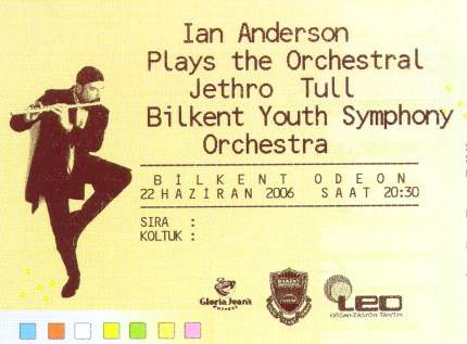 Ian ANDERSON & Bilkent Senfoni Orkestrası ANKARA Ticket 