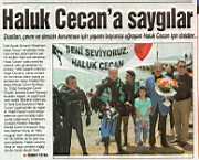3 - 9 Haziran, Kadıköy Gazetesinde Haluk Cecan vefa dalışı ile ilgili haber