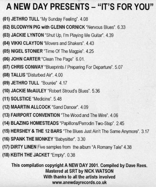 Very Limited CD for TULLIAN's