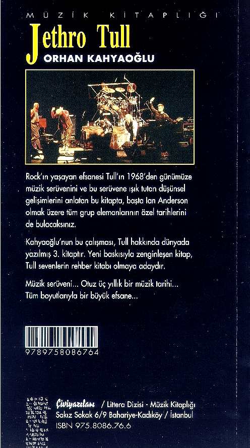 Turkish Jethro TULL Book